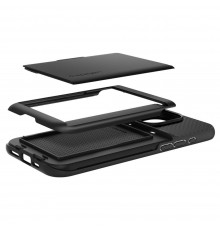 Husa pentru iPhone 15 Pro - Spigen Slim Armor CS - Neagra