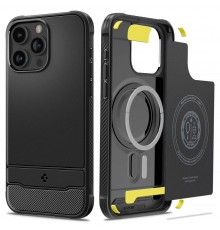 Husa pentru iPhone 15 Pro - Techsuit HaloFrost MagSafe Series - Midnight Verde