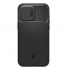 Husa iPhone 15 Pro Max - Spigen Optik Armor - Neagra