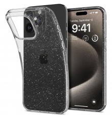 Husa pentru iPhone 15 Pro Max - Techsuit Luxury Glitter MagSafe - Neagra