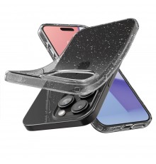 Huse pentru iPhone 15 Pro Max - Spigen Liquid Crystal Glitter - Crystal Quartz