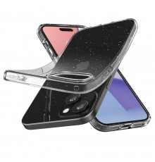 Huse pentru iPhone 15 Plus - Spigen Liquid Crystal Glitter - Crystal Quartz