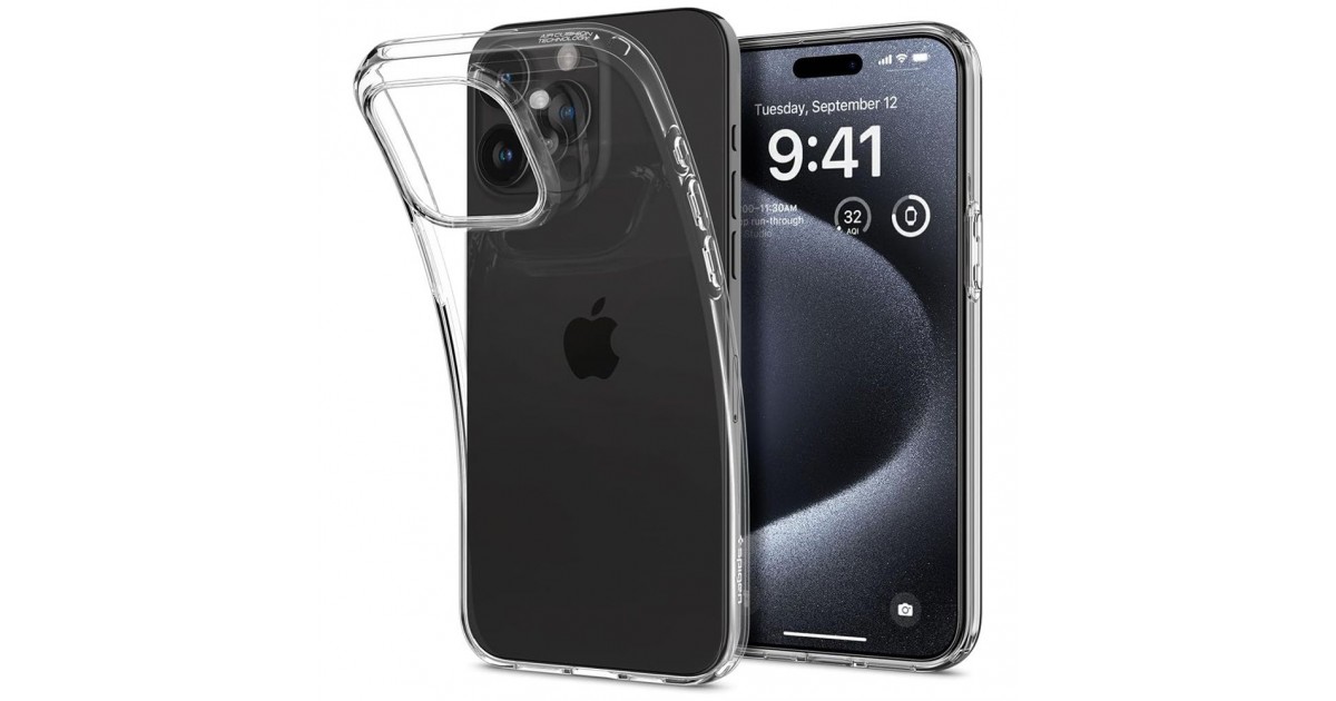 Husa pentru iPhone 15 Pro - Spigen Liquid Crystal - Clear