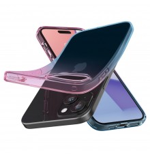 Husa pentru iPhone 15 - Spigen Liquid Crystal - Gradation Roz