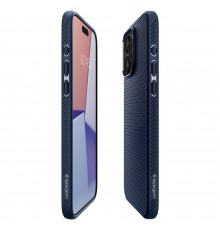 Husa pentru iPhone 15 Pro - Spigen Liquid Air - Navy Albastra