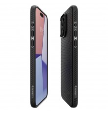 Husa pentru iPhone 15 Pro Max - Spigen Liquid Air - Matte Neagra