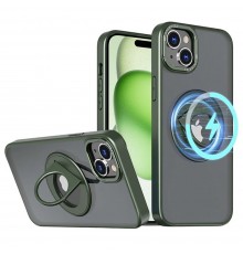 Husa pentru iPhone 15 Plus - Nillkin Super Frosted Shield Pro - Deep Verde