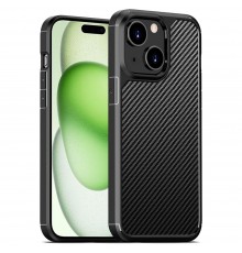 Husa pentru iPhone 15 Plus - Techsuit Carbon Fuse - Neagra