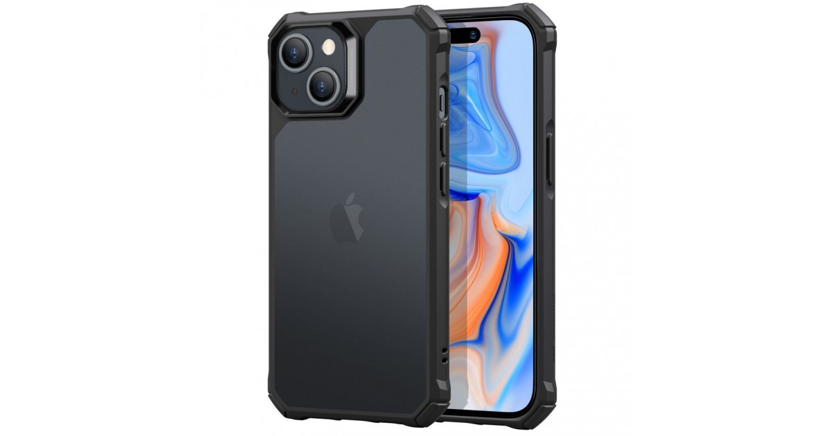 Husa pentru iPhone 15 Plus - ESR Air Armor - Frosted Neagra