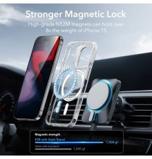 Husa pentru iPhone 15 Pro - ESR Classic Hybrid HaloLock Kickstand - Clear