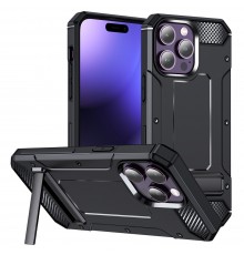 Husa pentru iPhone 15 Pro - Spigen Rugged Armor MagSafe - Neagra