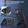 Husa pentru iPhone 15 - Techsuit Hybrid Armor Kickstand - Albastra