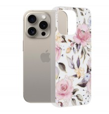 Husa pentru iPhone 15 Pro Max - Techsuit Marble Series - Chloe Alba