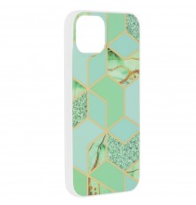 Husa pentru iPhone 15 Plus - Techsuit Marble Series - Verde Hex