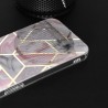 Husa pentru iPhone 15 Plus - Techsuit Marble Series - Roz Hex