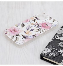 Husa pentru iPhone 15 Plus - Techsuit Marble Series - Chloe Alba