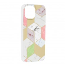 Husa pentru iPhone 15 - Techsuit Marble Series - Mov Hex