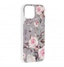 Husa pentru iPhone 15 - Techsuit Marble Series - Bloom of Ruth Gray