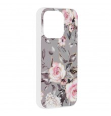 Husa pentru iPhone 15 Pro - Techsuit Marble Series - Bloom of Ruth Gray