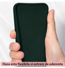 Husa pentru iPhone 15 Pro - Techsuit Soft Edge Silicone - Verde inchisa