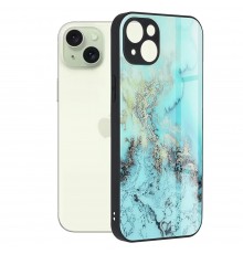 Husa pentru iPhone 15 Plus - Techsuit Glaze Series - Albastra Ocean