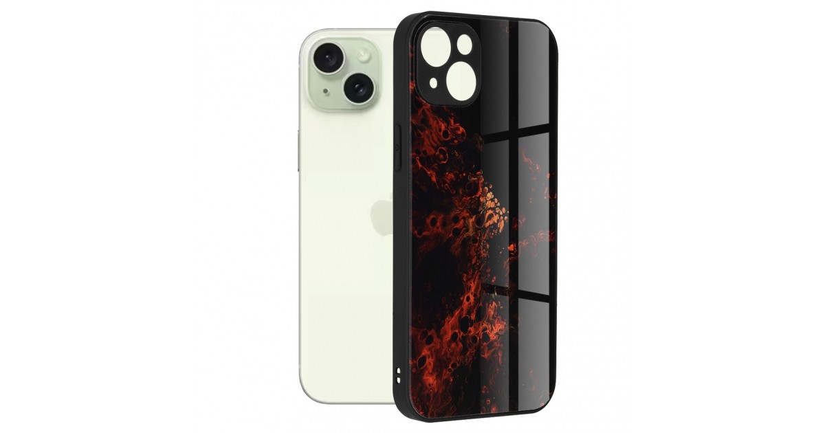 Husa pentru iPhone 15 Plus - Techsuit Glaze Series - Rosie Nebula