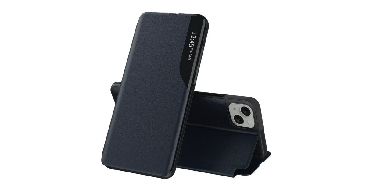 Husa pentru iPhone 15 Plus - Techsuit eFold Series - Albastra inchisa