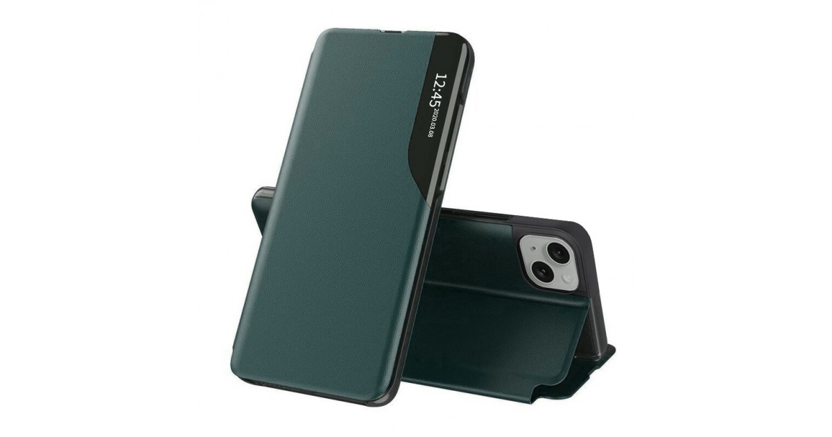 Husa pentru iPhone 15 Plus - Techsuit eFold Series - Verde inchisa