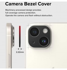 Protectie Camera pentru iPhone 15 / 15 Plus - Ringke Camera Styling - Negru