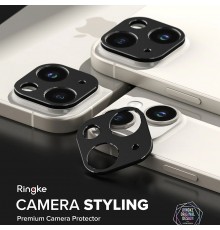 Protectie Camera pentru iPhone 15 / 15 Plus - Ringke Camera Styling - Negru