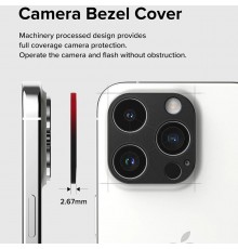 Protectie Camera pentru iPhone 15 Pro / 15 Pro Max - Ringke Camera Styling - Negru