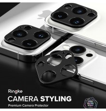 Protectie Camera pentru iPhone 15 Pro / 15 Pro Max - Ringke Camera Styling - Negru