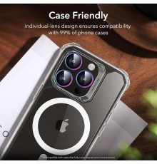 Folie Camera pentru iPhone 15 Pro / 15 Pro Max - ESR Armorite Camera Lens Protectors - Chromatic