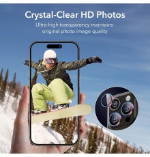 Folie Camera pentru iPhone 15 Pro / 15 Pro Max - ESR Armorite Camera Lens Protectors - Chromatic