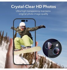 Folie Camera pentru iPhone 15 / 15 Plus - ESR Armorite Camera Lens Protectors - Chromatic