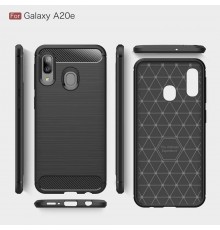 Husa Tpu Carbon Fibre pentru Samsung Galaxy A20e, Neagra