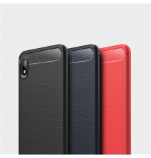 Husa Tpu Carbon Fibre pentru Samsung Galaxy A10, Neagra