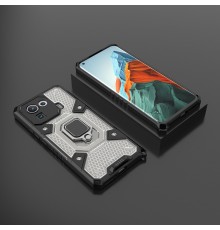 Husa Carcasa Spate pentru Xiaomi Mi 11 Pro - HoneyComb Armor, Neagra