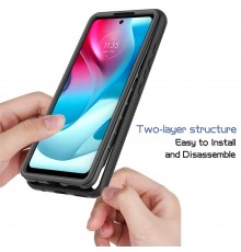 [PACHET 360] - Husa Defense360 + Folie de protectie - Motorola Moto G71 5G , Neagra