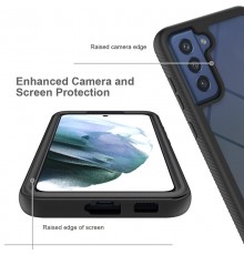 [PACHET 360] - Husa Defense360 + Folie de protectie - Samsung Galaxy S22 , Neagra