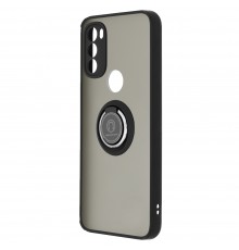 Husa Carcasa spate pentru Motorola Moto G71 5G , Tpu Glinth Ring, Neagra