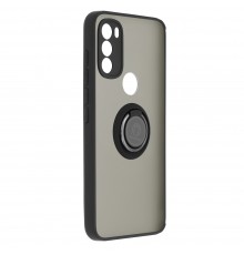 Husa Carcasa spate pentru Motorola Moto G71 5G , Tpu Glinth Ring, Neagra