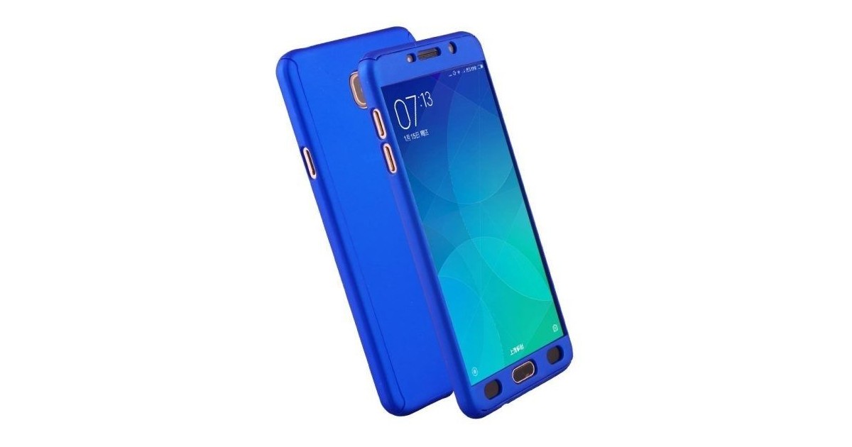 Husa 360 Protectie Totala Fata Spate pentru Samsung Galaxy J4 (2018) , Dark Blue