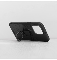 Husa pentru iPhone 15 Pro Max - Armor Ring Hybrid - Neagra