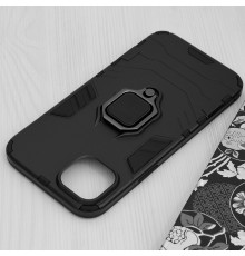 Husa pentru iPhone 15 Plus - Armor Ring Hybrid - Neagra