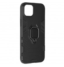 Husa pentru iPhone 15 Plus - Armor Ring Hybrid - Neagra