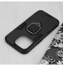 Husa pentru iPhone 15 Pro - Armor Ring Hybrid - Neagra