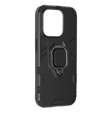 Husa pentru iPhone 15 Pro - Armor Ring Hybrid - Neagra