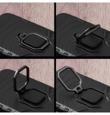 Husa pentru iPhone 15 - Armor Ring Hybrid - Neagra