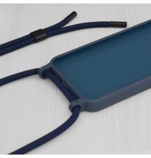 Husa pentru iPhone 15 Plus - Techsuit Crossbody Lanyard - Albastra